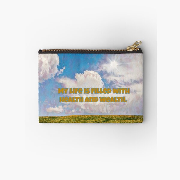 Item preview, My Life is Filled With Health and Wealth! Law of Attraction, Positive Affirmation designed and sold by iASunshine.