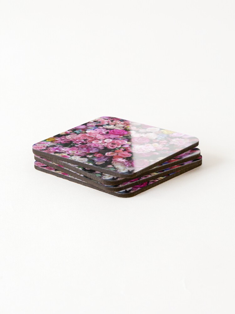Thumbnail 4 of 5, Coasters (Set of 4), Floral Pattern designed and sold by Graphics-Dna.