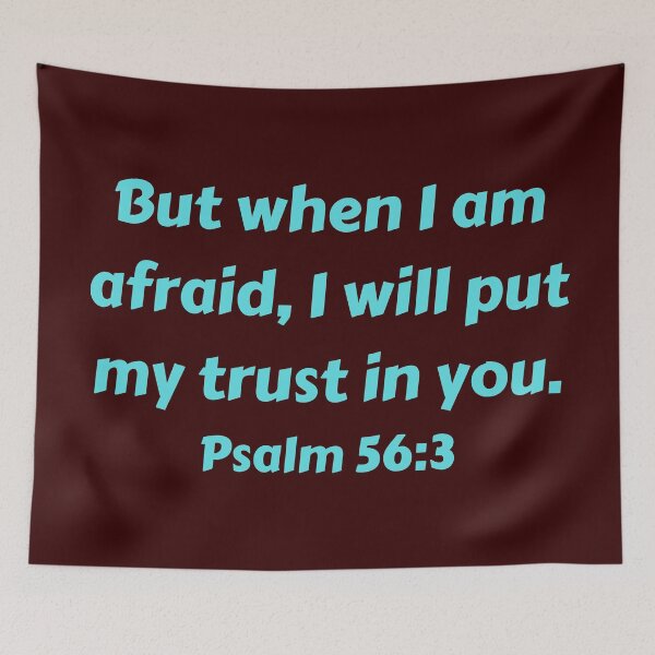 Aperçu de l'œuvre Bible Verse Psalm 56:3 créée et vendue par Prayingwarrior.