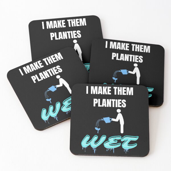 Item preview, I Make Them Planties Wet (White) designed and sold by DailyMotivePrints.