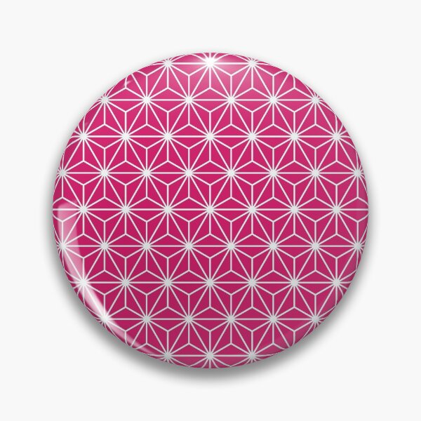 Item preview, Dogwood Rose Pink White Asanoha - Japanese Traditional Pattern designed and sold by KinitaDesign.