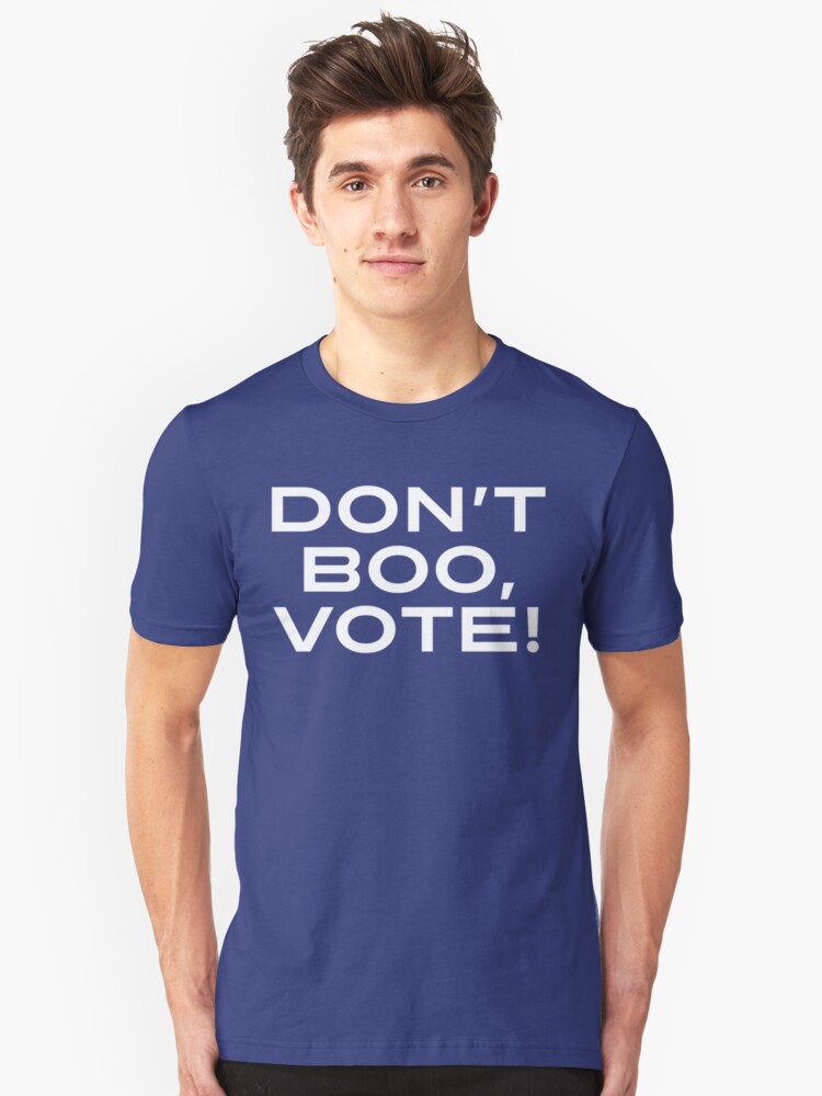 Alternate view of Don't Boo, Vote! Slim Fit T-Shirt
