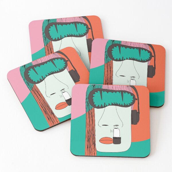 Item preview, bored cool kid is listening to music and inhaler designed and sold by Fahrtwindy.