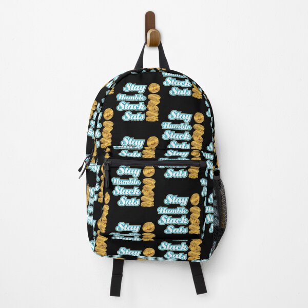 Item preview, Stay Humble Stack Sats or Satoshis Bitcoin Crypto Blockchain - Black designed and sold by johnta17.