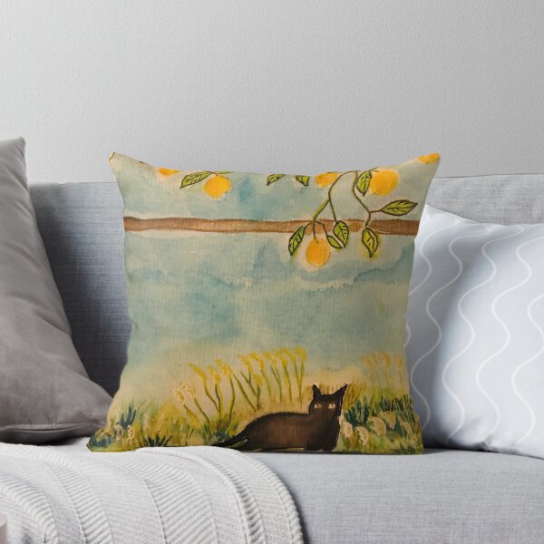Item preview, Cat and lemons designed and sold by RosaLL.
