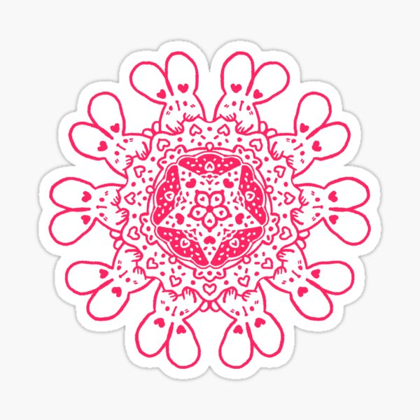 Bunny Mandala Sticker