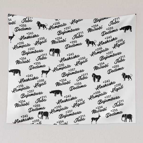 Item preview, East African Countries with capital city Pattern designed and sold by RICO ANIMATIONS.