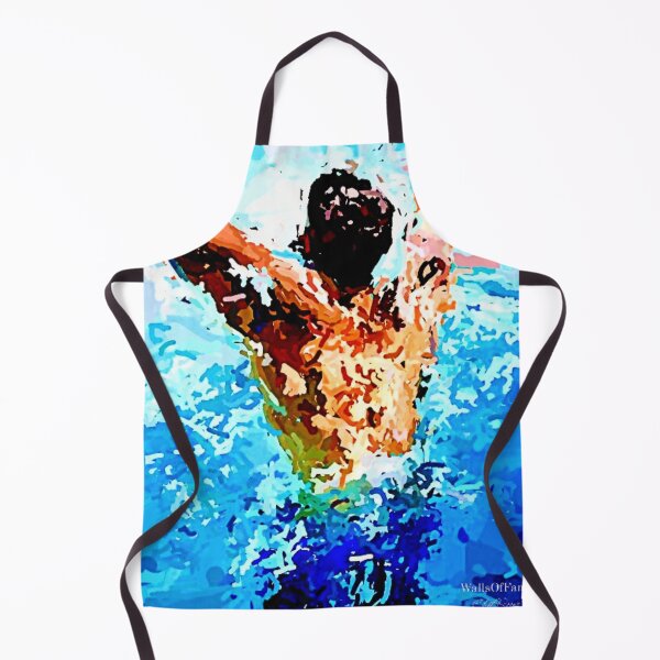 Item preview, Swimmer In Waves. Impressionist Digital Drawing . Wallsoffame.com.au designed and sold by WallsOfFameAust.