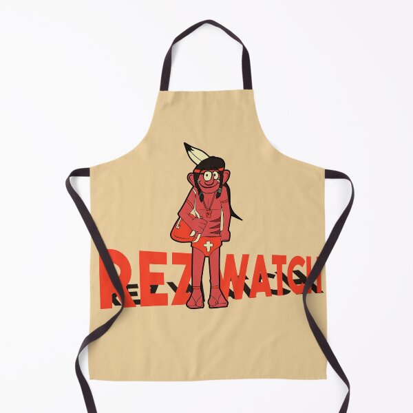 Artikelvorschau, Baywatch Cartoon Indianer Sommer Strand Wasser Design mit Text entworfen und verkauft von Eyanosa Native Design.