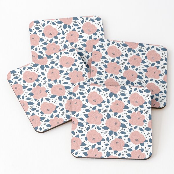 Item preview, Dusty Pink Floral Rose With White Background Patterns  designed and sold by petertogetherz.