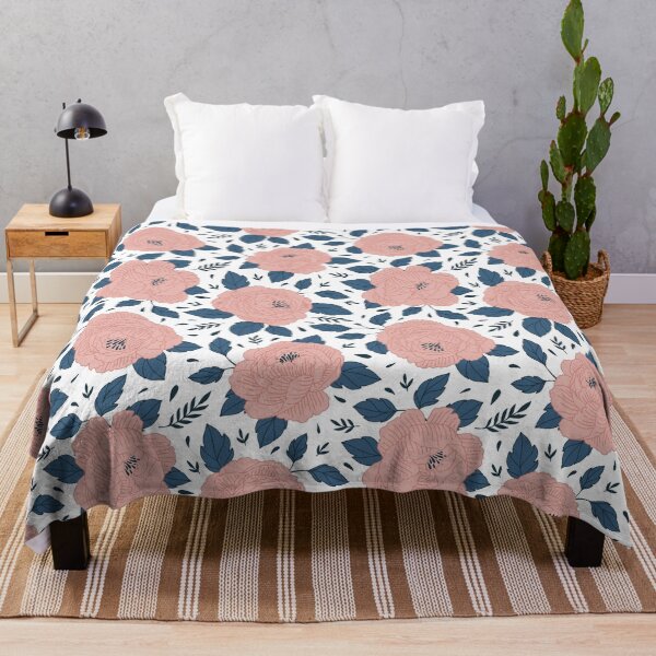 Item preview, Dusty Pink Floral Rose With White Background Patterns designed and sold by petertogetherz.