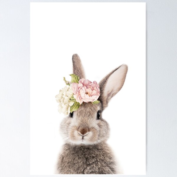 Item preview, Peek-a-boo Floral Bunny designed and sold by LILAxLOLA.
