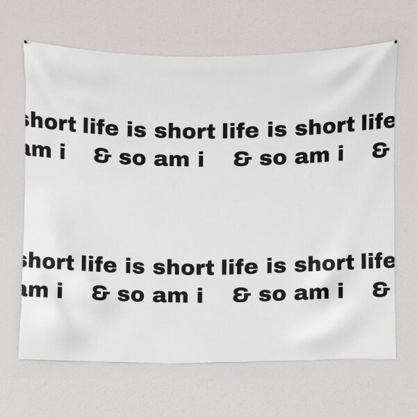 Item preview, life is short & so am i  designed and sold by Yeewen88.