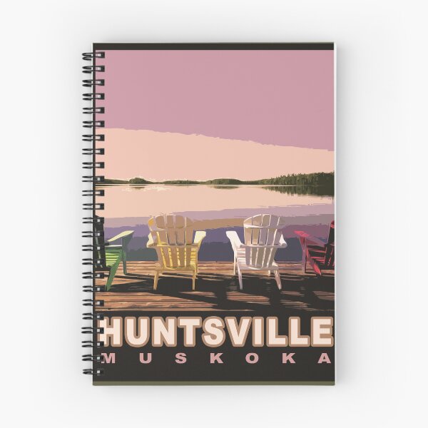 Aperçu de l'œuvre Affiche de voyage vintage de "Muskoka Chairs" à Huntsville, Canada créée et vendue par kjaness.