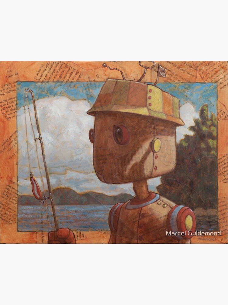 Thumbnail 3 of 3, Canvas Print, red devil robot designed and sold by marcelguldemond.