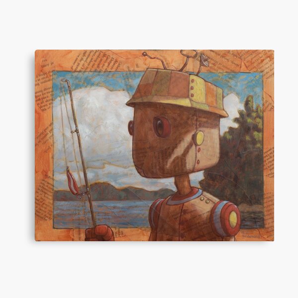 red devil robot Canvas Print