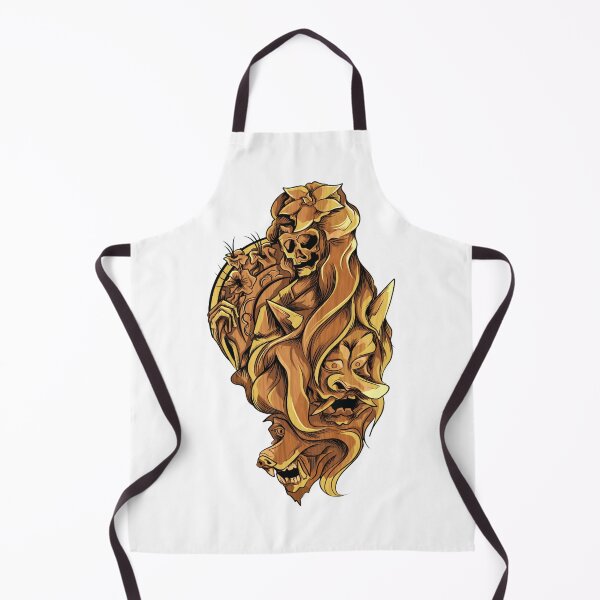 Item preview, gold evil geisha designed and sold by Rizarkov.