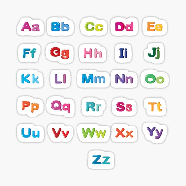 Alphabet Stickers Of The Letter A To Letter Z Small Round - Temu