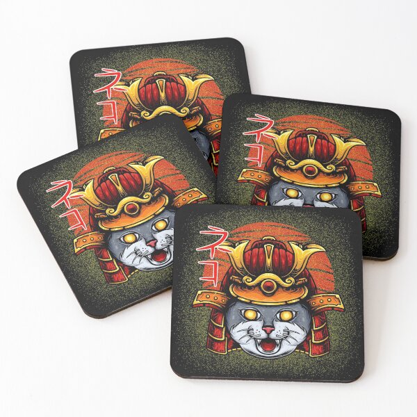 Item preview, Cat Samurai Japanese - Neko Samurai Illustration designed and sold by Lunovity Labs.