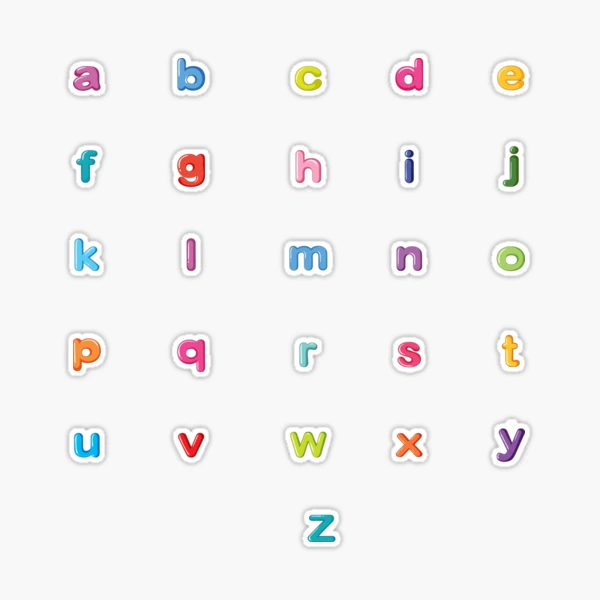 Alphabet Stickers Of The Letter A To Letter Z Small Round - Temu