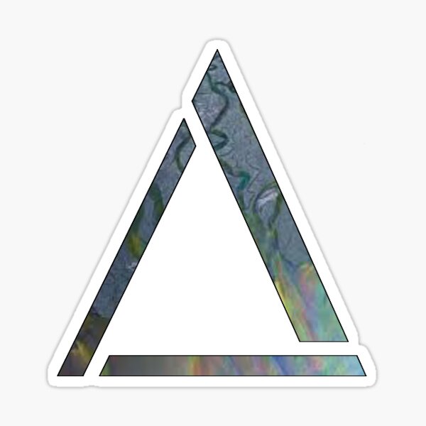 Triangles Are My Favorite Shape Sticker