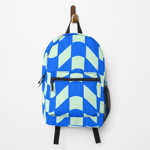 Item preview, Blue jagged grid designed and sold by lee-mandarinee.