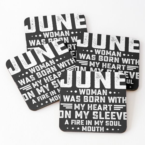 Item preview, I AM AN JUNE WOMAN I WAS BORN WITH MY HEART ON MY SLEEVE designed and sold by hasanmasud.