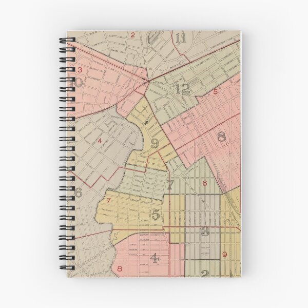 Item preview, Vintage Map of Elizabeth NJ (1902) designed and sold by BravuraMedia.