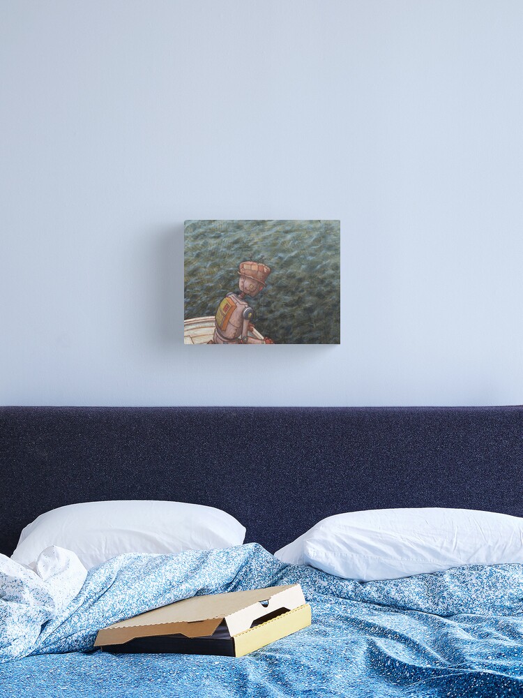 Thumbnail 2 of 3, Canvas Print, watery depths designed and sold by marcelguldemond.