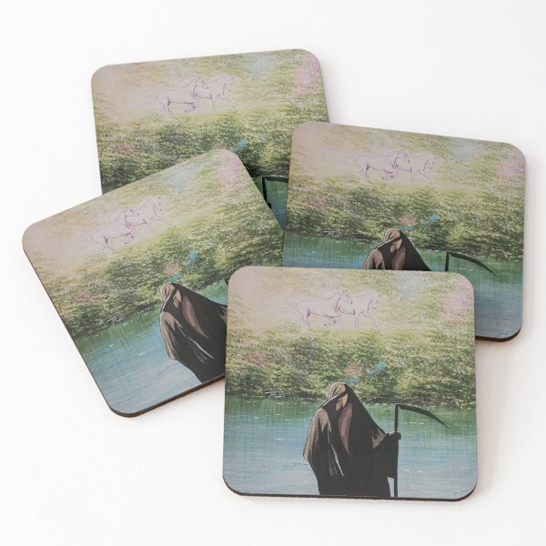 Item preview, death and unicorns  designed and sold by Patrick Ennis.