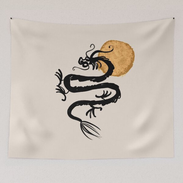 Item preview, Oriental Dragon | Chinese Dragon | Zen | Spiritual | Asian Art designed and sold by Sadhana Design Studio.
