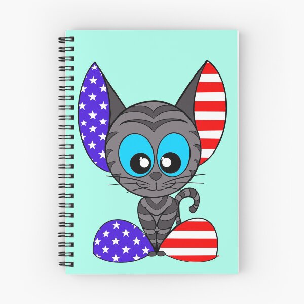 Item preview, 4th of JULY PATRIOTIC CARTOON CAT designed and sold by CelebraToons.