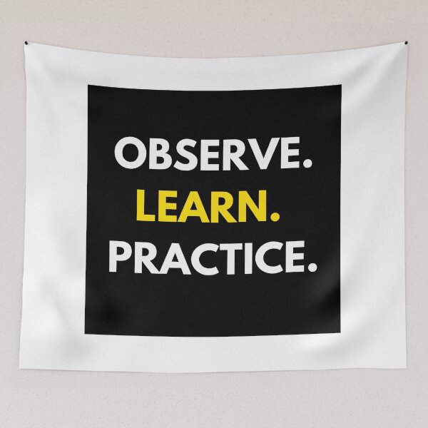 Item preview, Observe, Learn, Practice Tshirt designed and sold by AllstarwireShop.