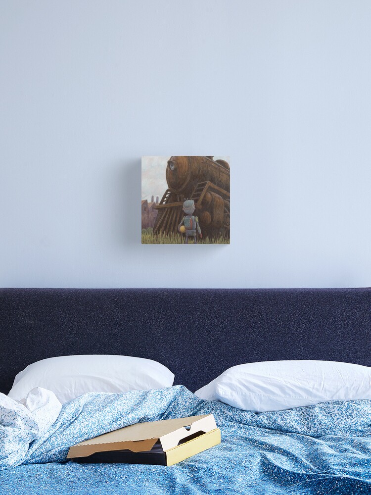 Thumbnail 2 of 3, Canvas Print, robot train designed and sold by marcelguldemond.