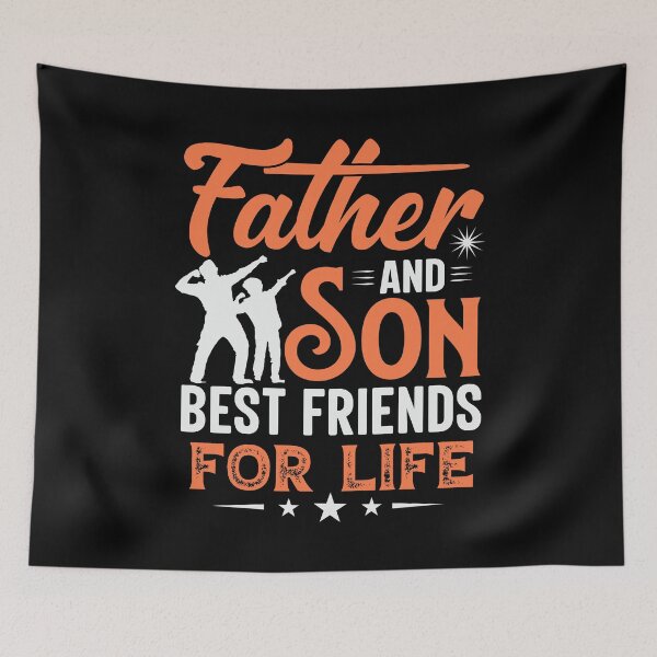Item preview, FATHER AND SON BEST FRIENDS FOR LIFE designed and sold by Printoweb.