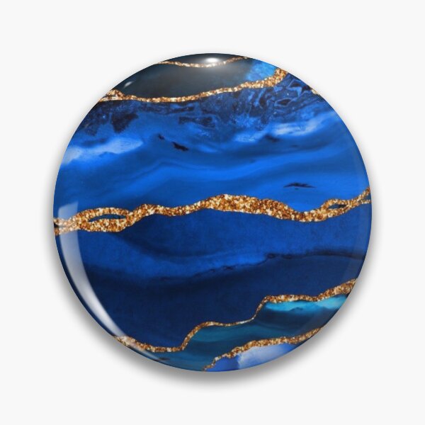 Item preview, Royal Blue and Gold Shimmer Stone designed and sold by aartidote.