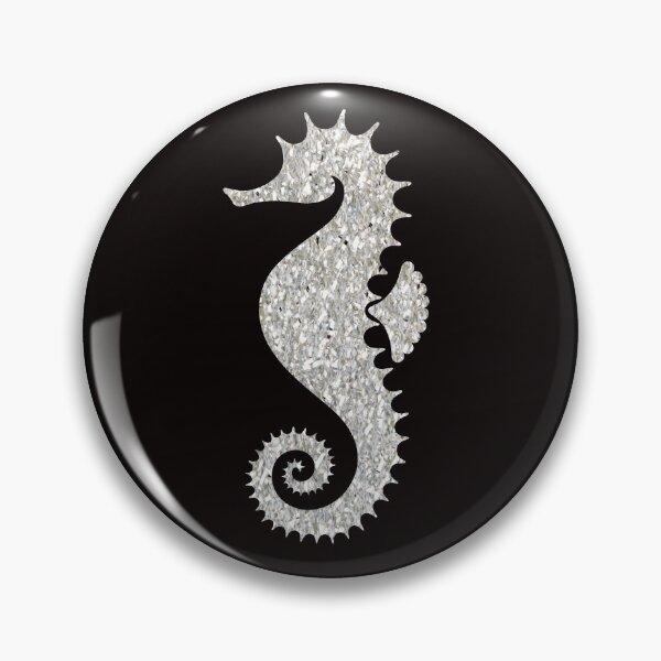 Item preview, Silver Faux Glitter Seahorse designed and sold by Felicity-K.
