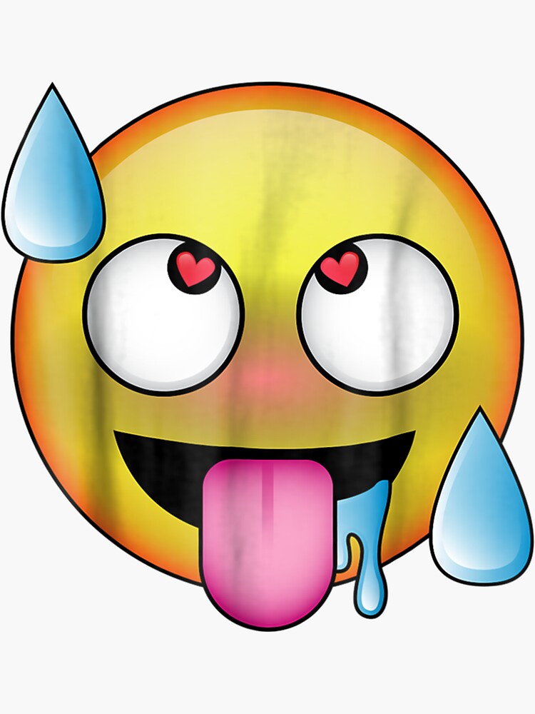 Funny Ahegao Emoji Anime Hentai Cartoon Sticker For Sale By Teresabruno29 Redbubble 4463