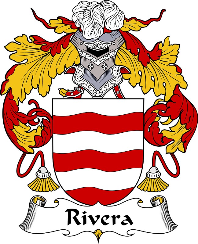 "Rivera Coat of Arms/Family Crest" Stickers by William Martin Redbubble