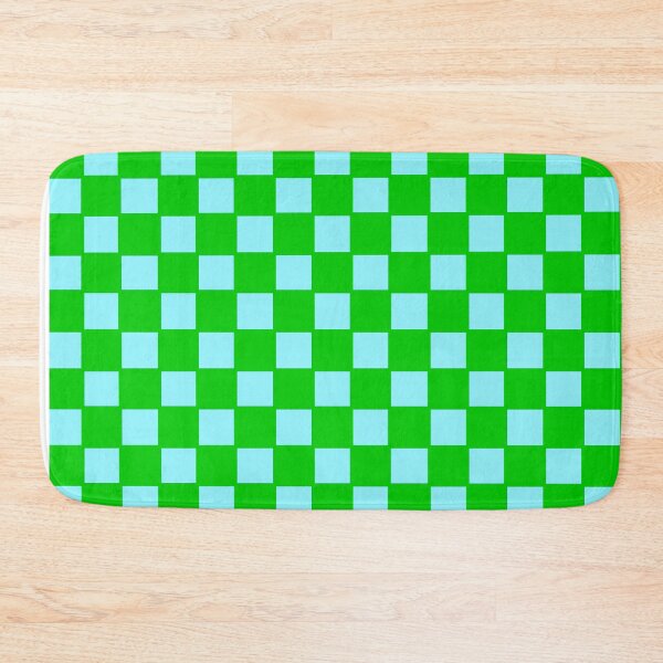 Item preview, Green and blue grid designed and sold by lee-mandarinee.