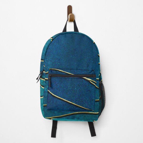 Item preview, Luxurious Deep Bluish Green and Golden Strings designed and sold by aartidote.