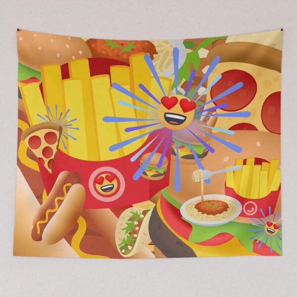 Item preview, Snack attack, delicious French fries, sausages and pizza designed and sold by Mauswohn.