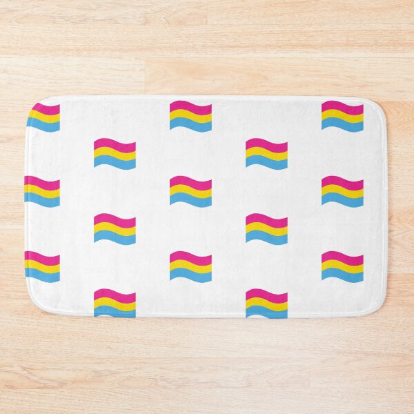 Item preview, Waving Pansexual Pride Flag designed and sold by FrolicDesigns.