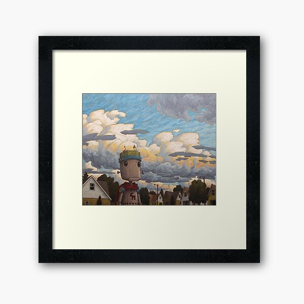 super defender of the universe Framed Art Print
