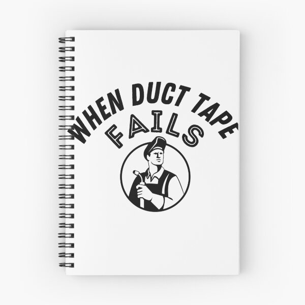 Item preview, Welder husband gifts - when duct tape fails. black sticker designed and sold by Millenial Designs.