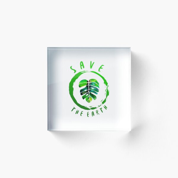Artikelvorschau, Rette das Monstera-Blattdesign der Erde Earth entworfen und verkauft von Sevilka.