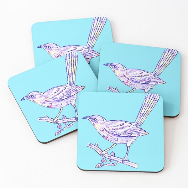 Item preview, Azulejos Pastel gorrión multicolor designed and sold by MagicacandyC.