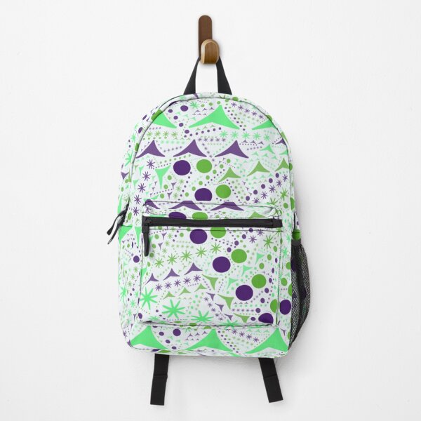 Item preview, Mid-Century Modern Shapes Purple Green  designed and sold by ShajenDesigns.