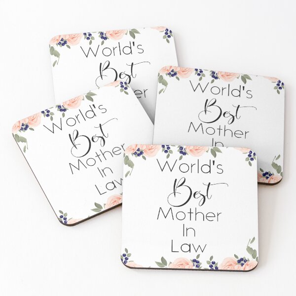 Item preview, Diseño floral de rosas melocotón con la mejor suegra del mundo designed and sold by BlossomSky.