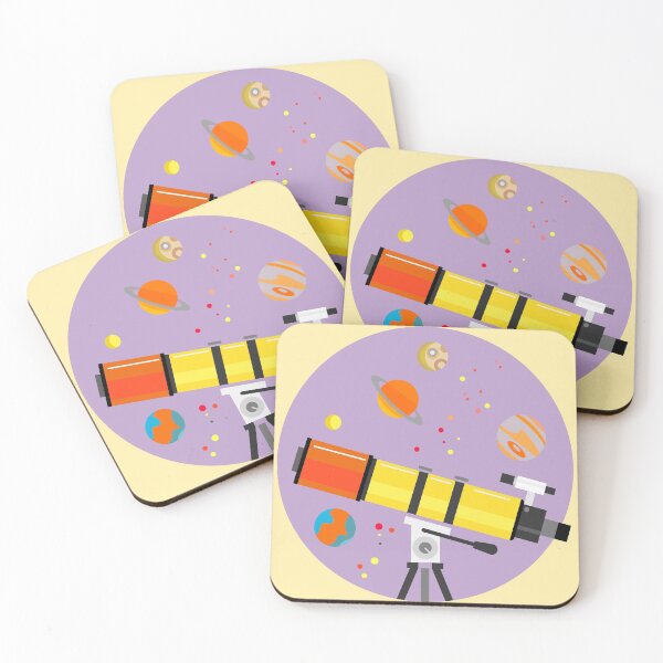 Item preview, yellow binoculars with stars have violet and yellow background  designed and sold by WP-7824.